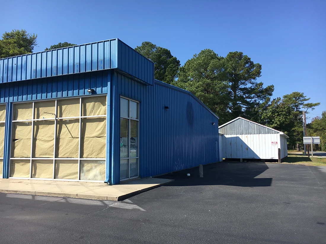 Commercial exterior painting before | Commercial Painting Services in Onancock